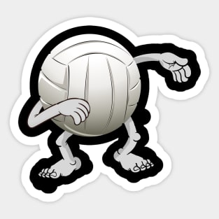 Funny dabbing volleyball ball Sticker